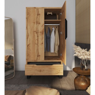 Шкаф 2D1S Halle 24N0HK18 Helvetia дуб Вотан